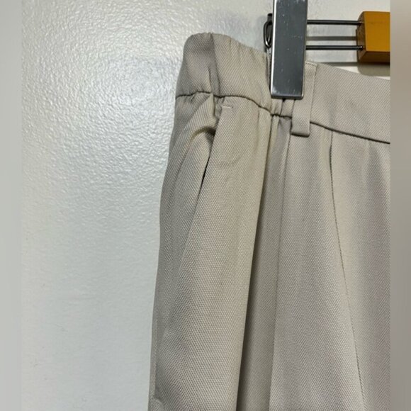 Zara Taupe Relaxed Tapered Pants - Size XL - Picture 3 of 11